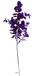 Artificielles.com Brindilles d'eucalyptus, hauteur 36 cm, plastique, extérieur : 9 bords, violet