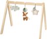 Nattou LouLou Montessori Speelboog Baby - Activiteitenboog van Hout - Sensorische en Motorische Ontwikkeling bij Baby's - 60 x 50 x 47 cm - Zachte Kleuren - Groen - Beige - Ecru