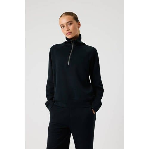 Björn Borg STUDIO SOFT HALFZIP SWEATSHIRT BLACK BEAUTY 10005336-bk001