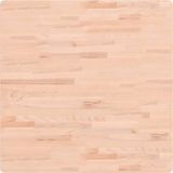vidaXL Tafelblad vierkant massief beukenhout 80x80x2,5 cm