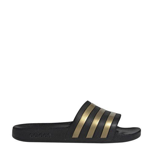 Adidas Performance Adilette Aqua badslippers zwart/goud - Maat: 4062051397962