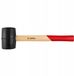 TOPEX Serie - Rubberen Hamer - 60mm - 400g - Houten Steel