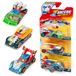 T-Racers Mix'N Race 3-pack - 3-pack verzamelauto's, tweedelig demonteerbaar en met verwisselbare onderdelen, 4 stuks