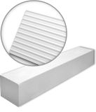 NMC PLISSÉ L 2600-box WALLSTYL Noel Marquet 3D muurpaneel wit 15,6 m