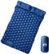 vidaXL Kampeermatras met kussens zelfopblazend 2-persoons marineblauw