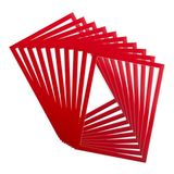 Djois Magneto Pro magnetische displaylijst A4, rood, 10 stuks
