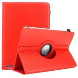 Cadorabo Tablet Hoesje geschikt voor Medion LifeTab X10301 in ROOD - 360 graden beschermhoes van imitatieleer met standfunctie en elastische band