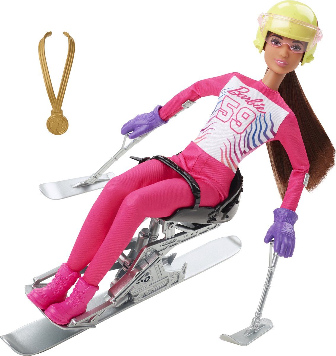 Barbie Skiër Pop - HCN33 - 30,48 cm - Meerkleurig