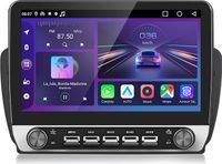 Seat Ibiza IV 6J (2009-2013) 10.1-inch Android 15 autoradio avec Carplay, GPS, Wi-Fi, Bluetooth, DAB+, commande au volant, USB, 6+128GB et bouton rotatif