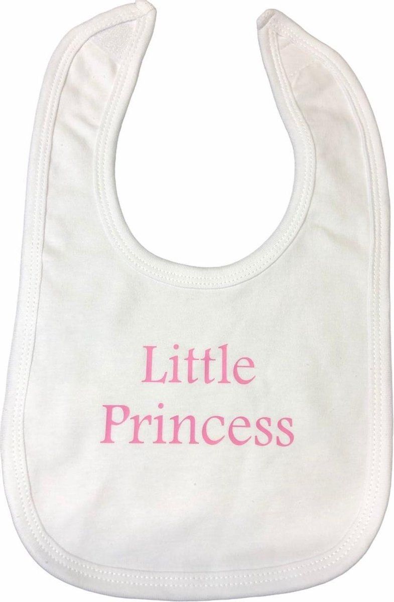 Soft Touch slabber Princess meisjes 33 cm katoen wit/roze