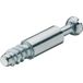 Häfele Boulon d'assemblage Minifix avec filetage spécial, Acier brut, 8 / 34 mm