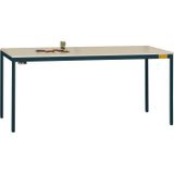 Manuflex LD1116.7016 ESD ESD-werktafel UNIDESK met kunststof plaat, onderstel antraciet RAL 7016, bxdxh = 2000 x 800 x 723-733 mm Antraciet