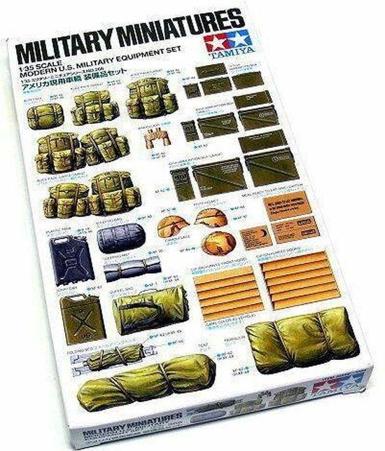 Tamiya 1:35 Diorama-Set US Military Equipment Modern Plastic Model Kit - TAM35266