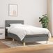 Maison Exclusive - Lit boxspring avec matelas, gris foncé, 90x200 cm, textile