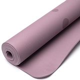Phoenix Import Mani Bhadra Yogi & Yogini Premium TPE yogamat Bloem des Levens lila – 61 cm x 183 cm x 0,5 cm