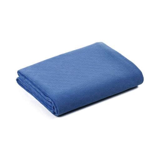 Caleffi Rodeo 81284 zomersprei, katoen, Panama, blauw, eenpersoonsbed