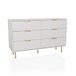 hjh LIVING Dressoir HJELLE Melamine-gecoate spaanplaat Goud Wit