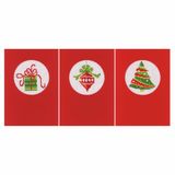 VERVACO Kerst Kruissteek Borduurkaart Kit - Set van 3 - 10 x 15 cm