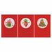 VERVACO Kerst Kruissteek Borduurkaart Kit - Set van 3 - 10 x 15 cm