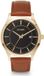 Olympic Collection OL80HDL001 Damian Heren Polshorloge - Bruin Leer, Goudkleurig Staal, Zwarte Wijzerplaat