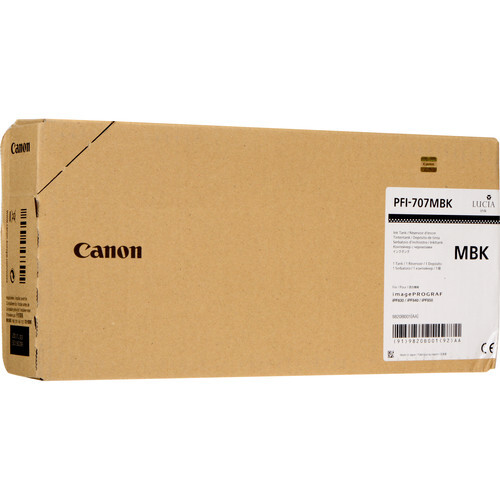 Canon PFI-707MBK single pack / zwart