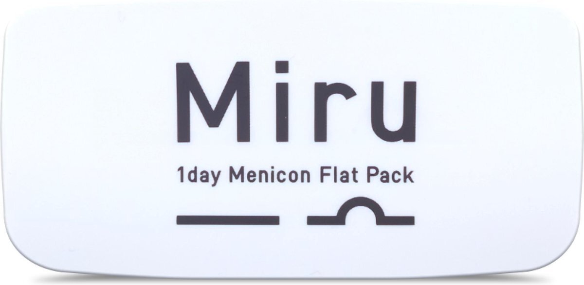 Menicon Miru Flat Pack daglenzen zacht, 30 stuks/BC 8,6 mm/DIA 14,2 mm / +0,75 dioptrieën