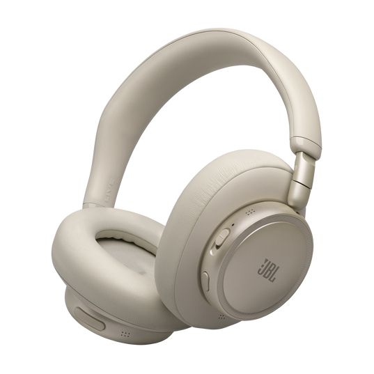 JBL Live 780NC - Draadloze Noise Cancelling Koptelefoon - Bluetooth Over-Ear - 80 uur batterij - Hi-Res Audio - Multipoint - JBL Signature Sound - Champagne/Beige