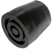 Merkloos / Sans marque Comforthulpmiddelen Kruk- en stokdoppen - 27 mm zwart