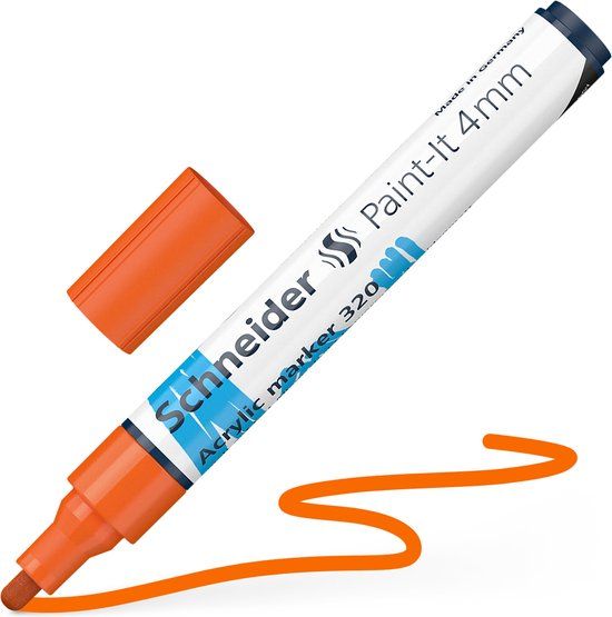 Schneider Schrijfwaren Schneider Paint-It 320 Acrylmarker - Oranje - 4mm