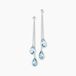 Carlyn Boucles D'oreilles Pendantes Or Blanc Topaze