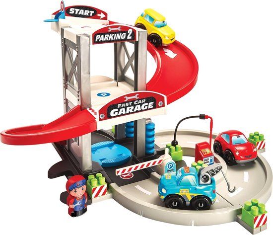 Ecoiffier 3011 Garage Playset - Blue - Plastic