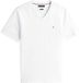 Tommy Hilfiger Essential V-Hals T-Shirt - Katoen - Wit - Maat S