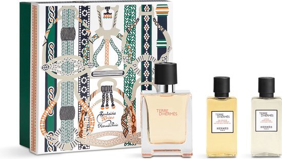 Herm&#232;s Terre d&#39;Herm&#232;s Giftset - 50 ml eau de toilette spray + 40 ml showergel + 40 ml aftershave lotion - cadeauset voor heren