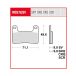 TRW MCB752TRQ plaquettes de frein