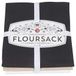 Now Designs Bloemzak Keukenhanddoeken, Set van drie, Zwart/Oester/Wit