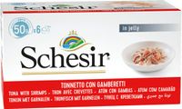Schesir Kattenvoer Tonijn - Garnaal 8 x 50 gr