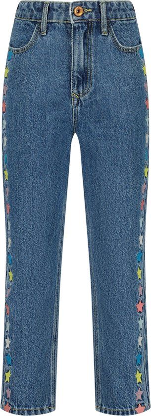 Vingino Chiara Deco Meisjes Jeans 158 Mid Blue Wash