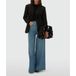 JOSH V suede handtas met studs Lena zwart