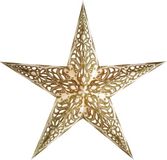 Pakhuis Van Verre Étoile de Noël Lanterne Blanc/Or 60 cm
