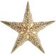 Merkloos / Sans marque Pakhuis Van Verre Kerstster Lampion Wit/Goud 60 cm