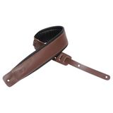 Levy's DM1PD 3-inch gitaarriem van leer Standaard Standard bruin