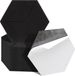 Merkloos / Sans marque Akoestische panelen 18 stuks Hexagon Zelfklevend Akoestisch Paneel Geluidsisolatie Vilt Wandpaneel Zwart
