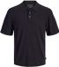 JACK&JONES JPRBLAWILLIAM STRUCTURE KNIT POLO SS SN Heren Polo Zwart M
