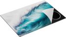 Chefcare Inductie Beschermer Grote Golfen op de Helder Blauwe Zee - 75x50 cm - Multicolor