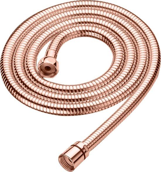 Doucheslang Lyon Rose Mat Goud 150 cm - Messing - Anti Twist
