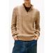 Tommy Hilfiger Tjm Slim Badge Cable Coastal Taupe Tonal Taille: XXL