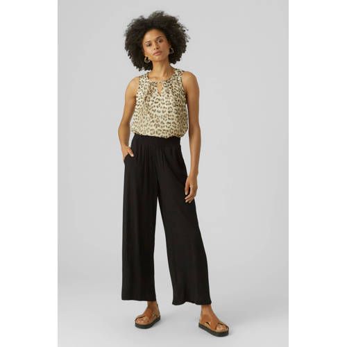 VERO MODA VMMENNY High Waist Loose Fit Trousers - Black