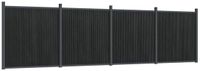 vidaXL Schuttingpaneel 699x186 cm Grijs Composiet