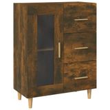 VidaXL Dressoir Gerookt Eiken 69,5x34x90 cm