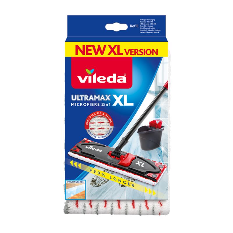 Vileda UltraMax XL Vervanging - Microvezel - Wit